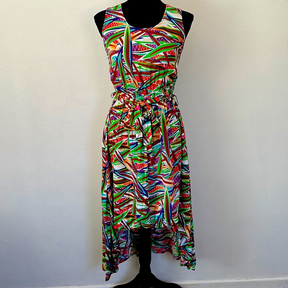 Derek Heart tropical print high-low maxi dress